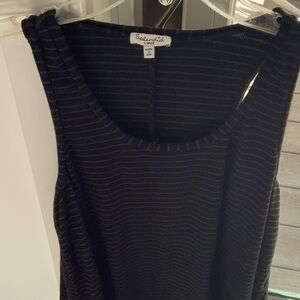 Splendid black striped tank top